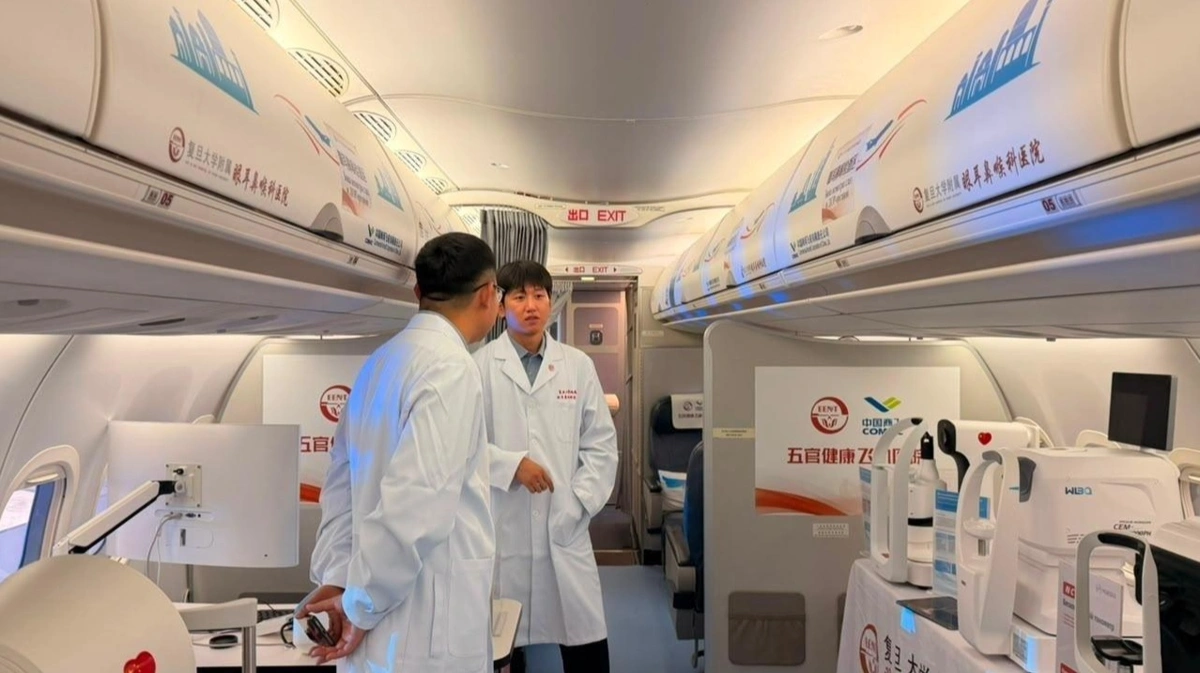 五官健康C909飞行医院中亚行在阿拉木图启动