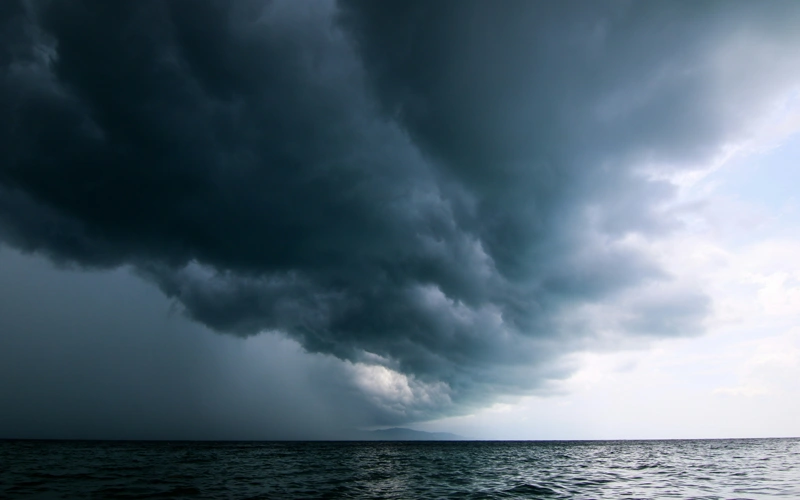 File photo of a tropical storm