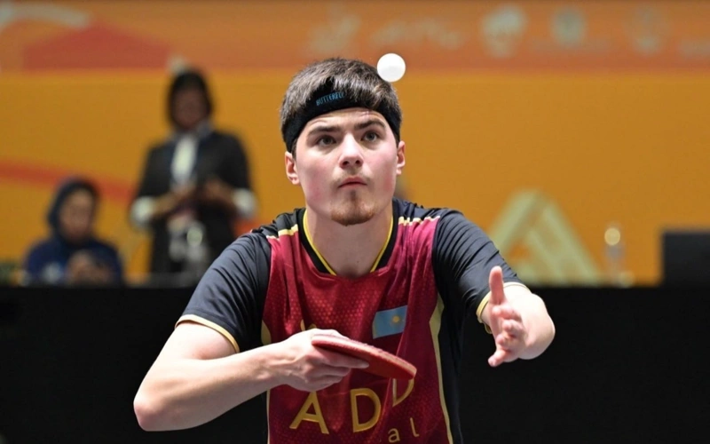 Kazakhstan's Alan Kurmangaliyev reaches quarterfinals at Asian Youth Table Tennis Championships