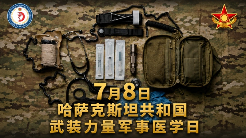 7月8日是哈萨克斯坦武装力量军事医学日