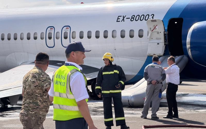 Аварийный инцидент с самолетом прокомментировали в Кыргызстане