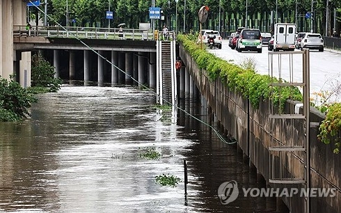 South Korea, downpours