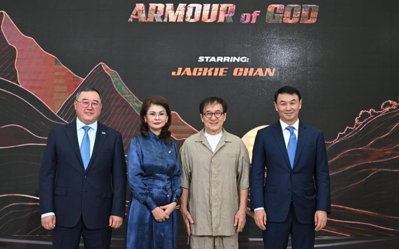 Jackie Chan arrives in Almaty for 'Armour of God: Ultimatum' filming launch Jackie Chan arrives in Almaty for 'Armour of God: Ultimatum' filming launch