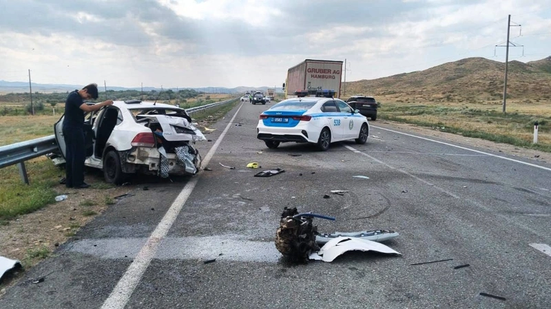 Смертельное ДТП с участием четырех авто произошло на трассе Алматы — Усть-Каменогорск