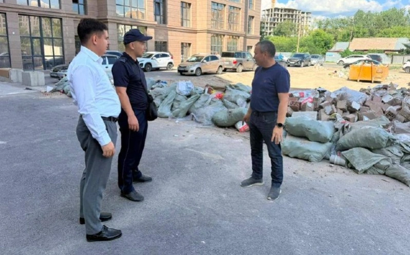 Астанада құрылыс қалдықтарын заңсыз төгуге қарсы рейдтер басталды