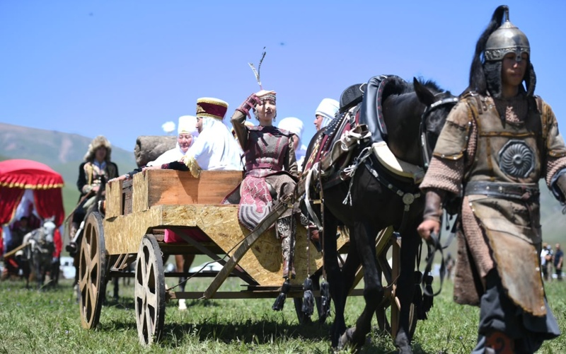 Raiymbek District anniversary festivities festivities