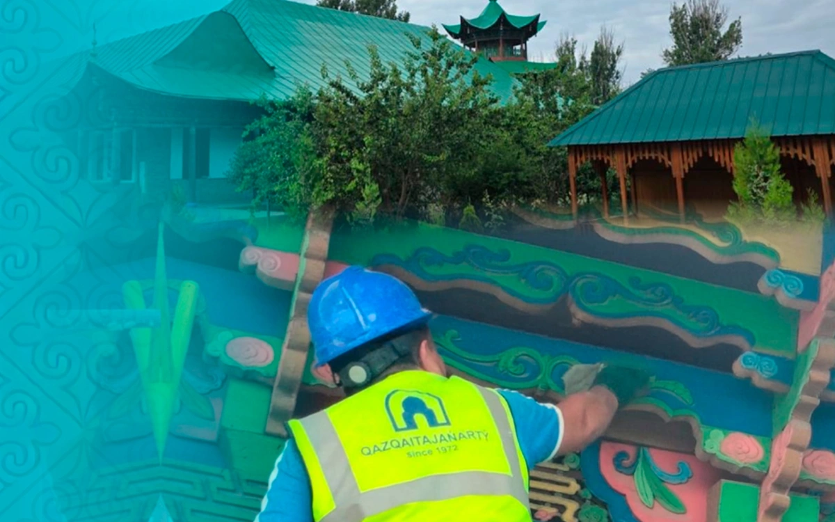 Жаркент мешітінде реставрация жұмыстары жүргізіліп жатыр
