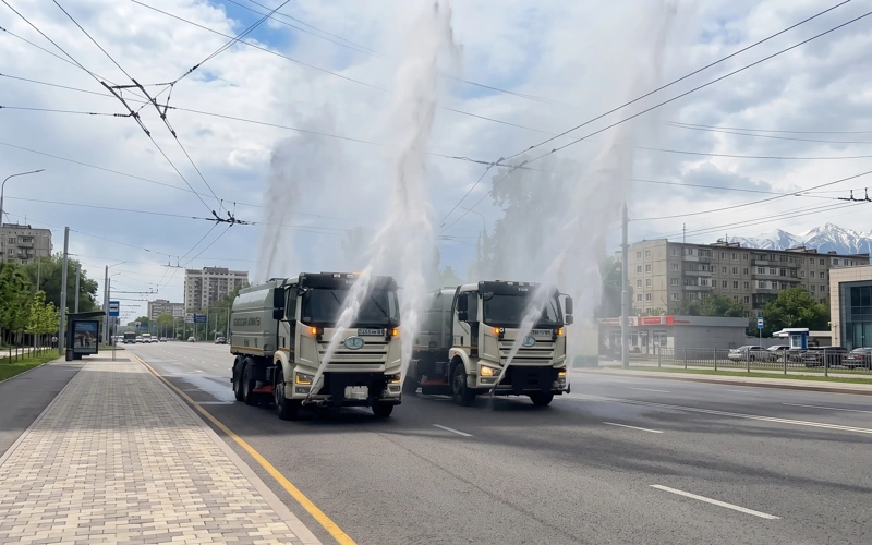 Аэрацию улиц из-за аномальной жары усилят в Алматы 