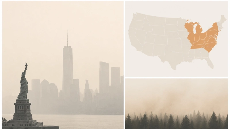Air quality alerts across several US states due to wildfires
