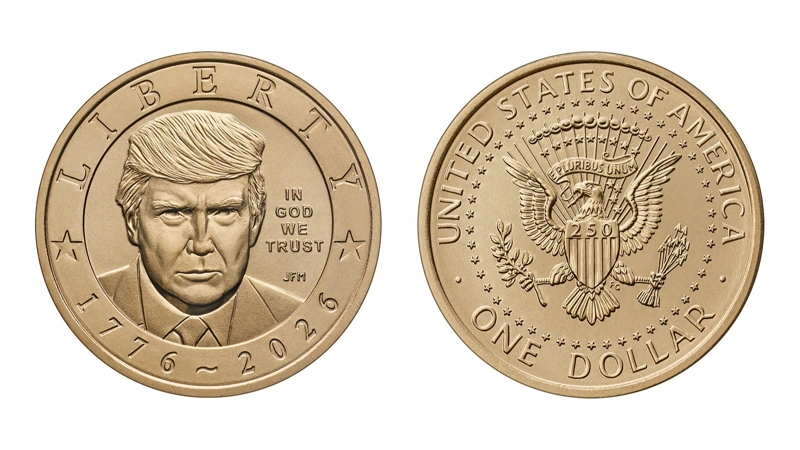 US Mint, Donald Trump, coin
