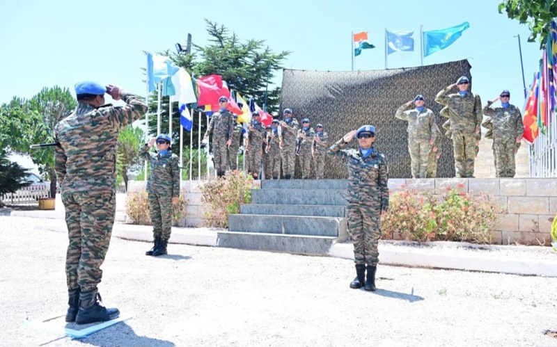 Peacekeepers raise Kazakhstan's Flag at UNIFIL base in Lebanon Peacekeepers raise Kazakhstan's Flag at UNIFIL base in Lebanon