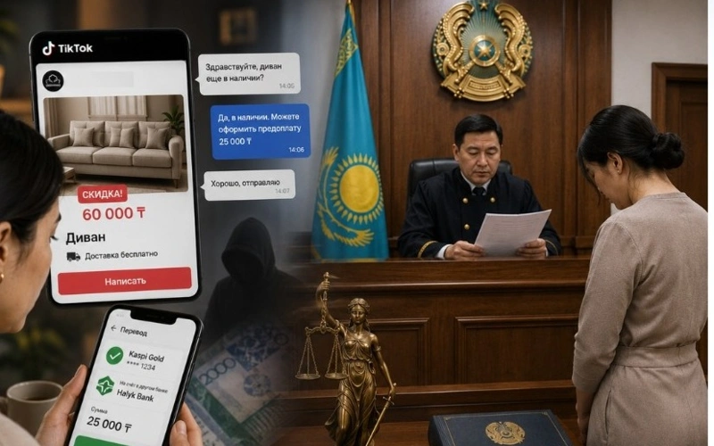 Жамбылда 25 мың теңге үшін TikTok-та алаяқтық жасаған әйел 2,5 жылға сотталды
