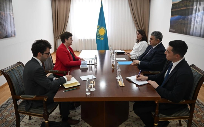 Kazakh FM Kosherbayev receives outgoing German ambassador Monika Iwersen