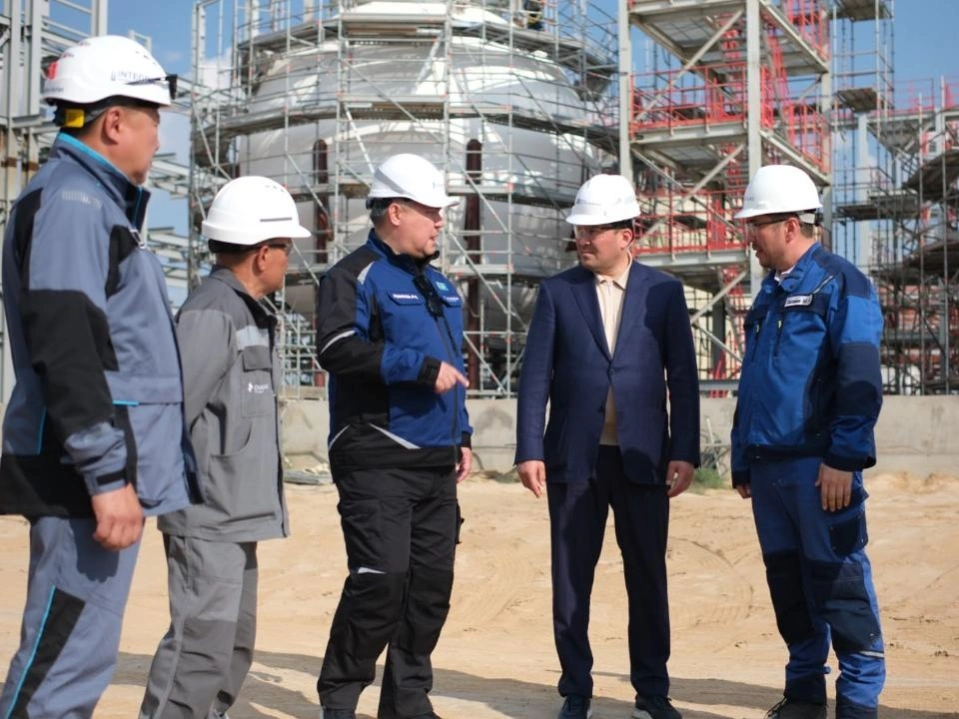 Строительство Кашаганского ГПЗ достигло 60% готовности