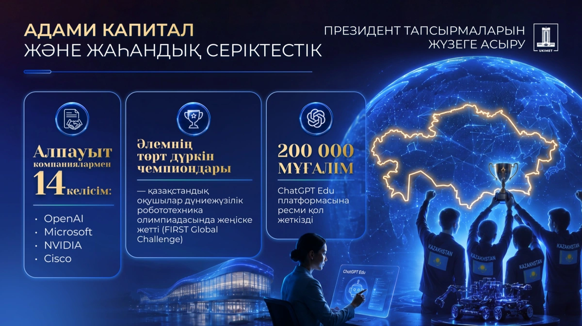 Үкімет цифрландыру мен жасанды интеллектіні дамытудың ауқымды жоспарын іске асырып жатыр