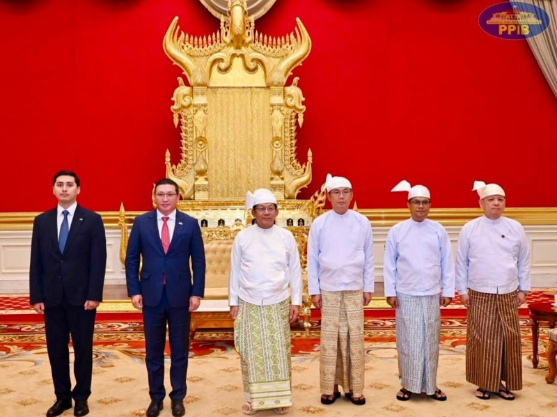 Kazakh ambassador presents credentials to Myanmar president Kazakh ambassador presents credentials to Myanmar president