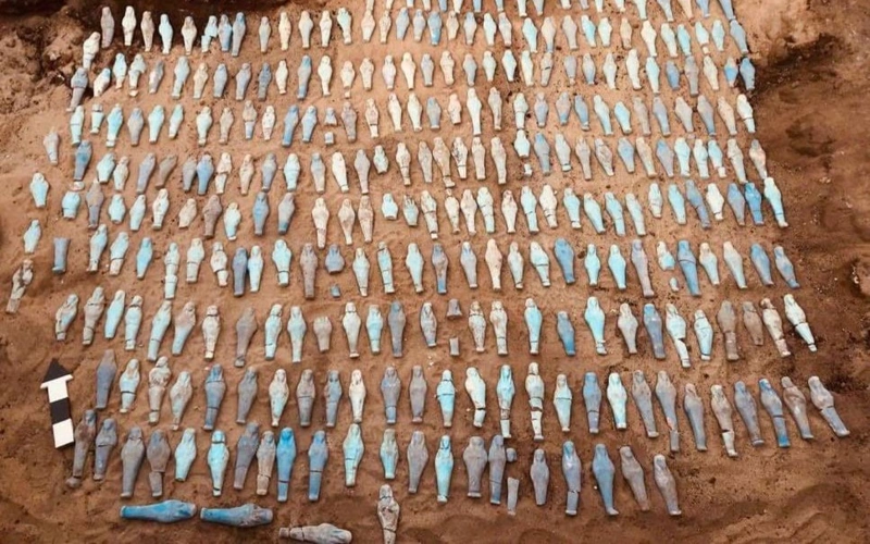 Nile Delta tomb with 560 funerary figurines discovered in Egypt