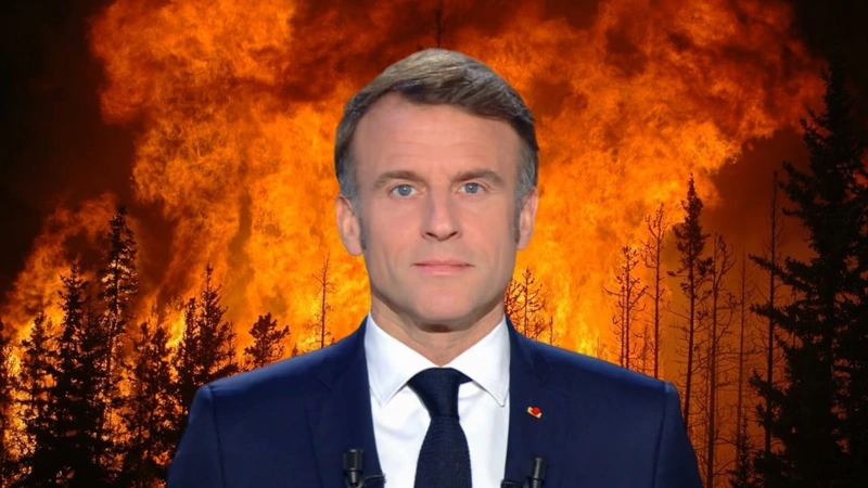 Emmanuel Macron, wildfires