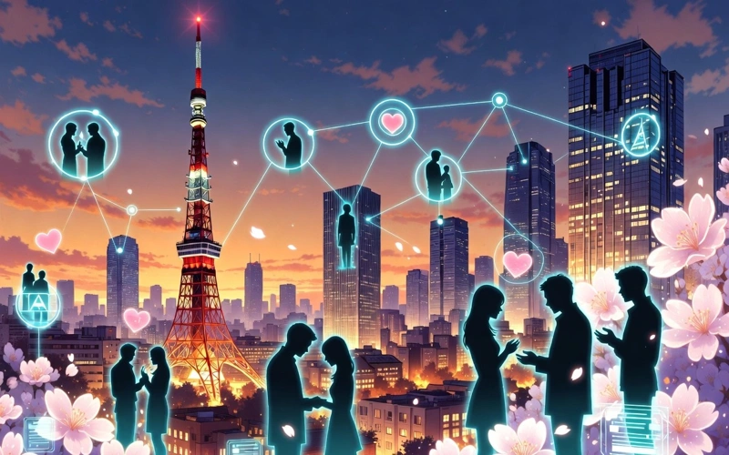 Tokyo, matchmaking, AI, marriage