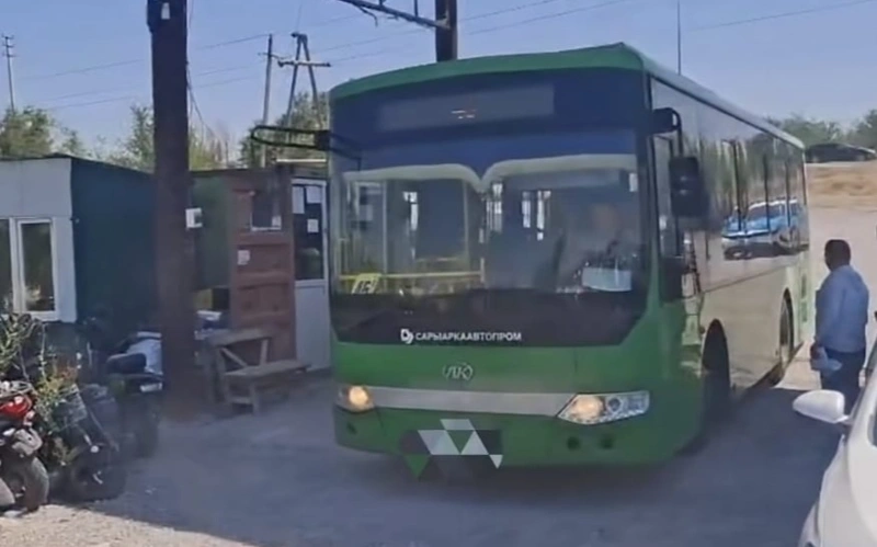 Шымкентте куәлігінен айырылған жүргізуші автобус айдаған