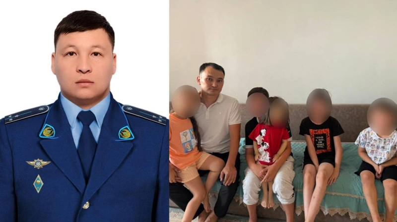 Полицейский и военнослужащий Нацгвардии спасли пятерых детей из горящей квартиры в Караганде 