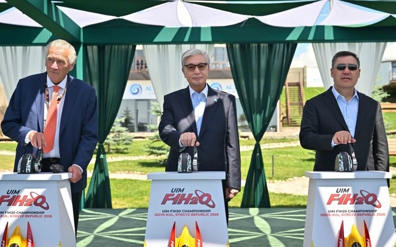 Central Asian presidents attend UIM F1H2O World Championship opening ceremony