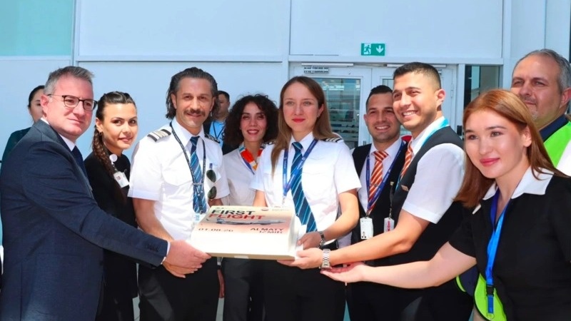 First direct flight from Izmir arrives in Almaty First direct flight from Izmir arrives in Almaty