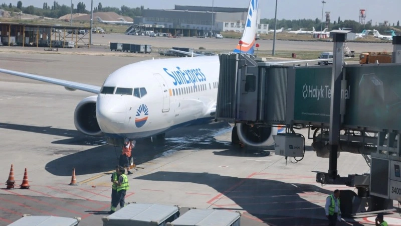 First direct flight from Izmir arrives in Almaty