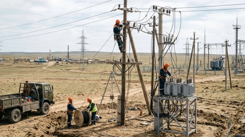 В Атырауской области обновят 393 км электросетей