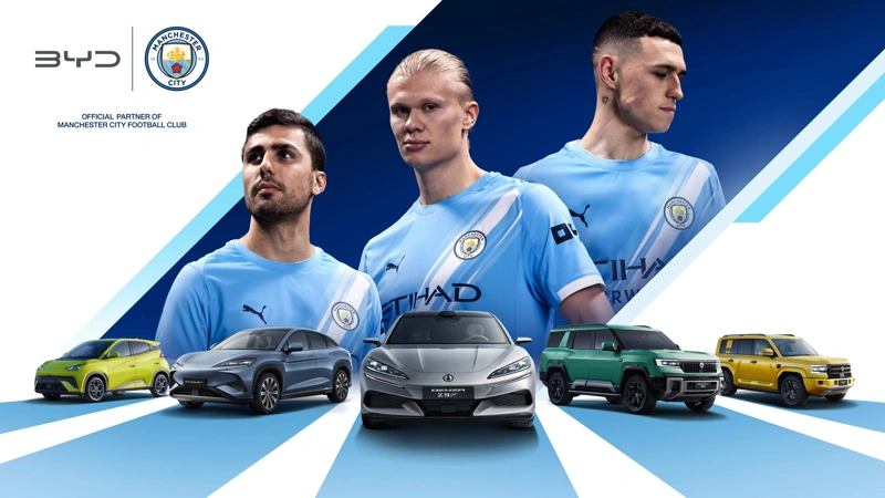 Manchester City, BYD extend partnership for 2026/27 season