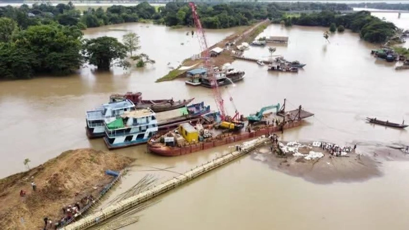 Myanmar flooding displaces over 40,000 after embankment breach