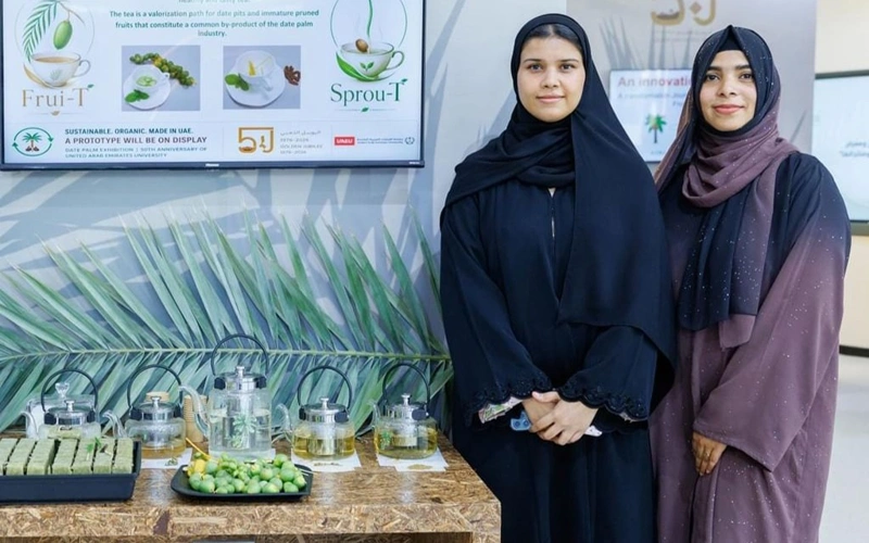 UAE, tea, palm shoots, green dates