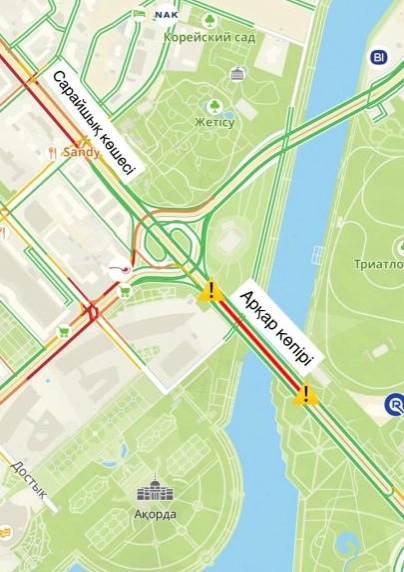 Мост Архар частично закроют в Астане на неделю