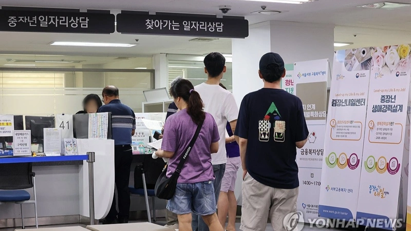S. Korea’s job growth continues in July as 108,000 jobs added