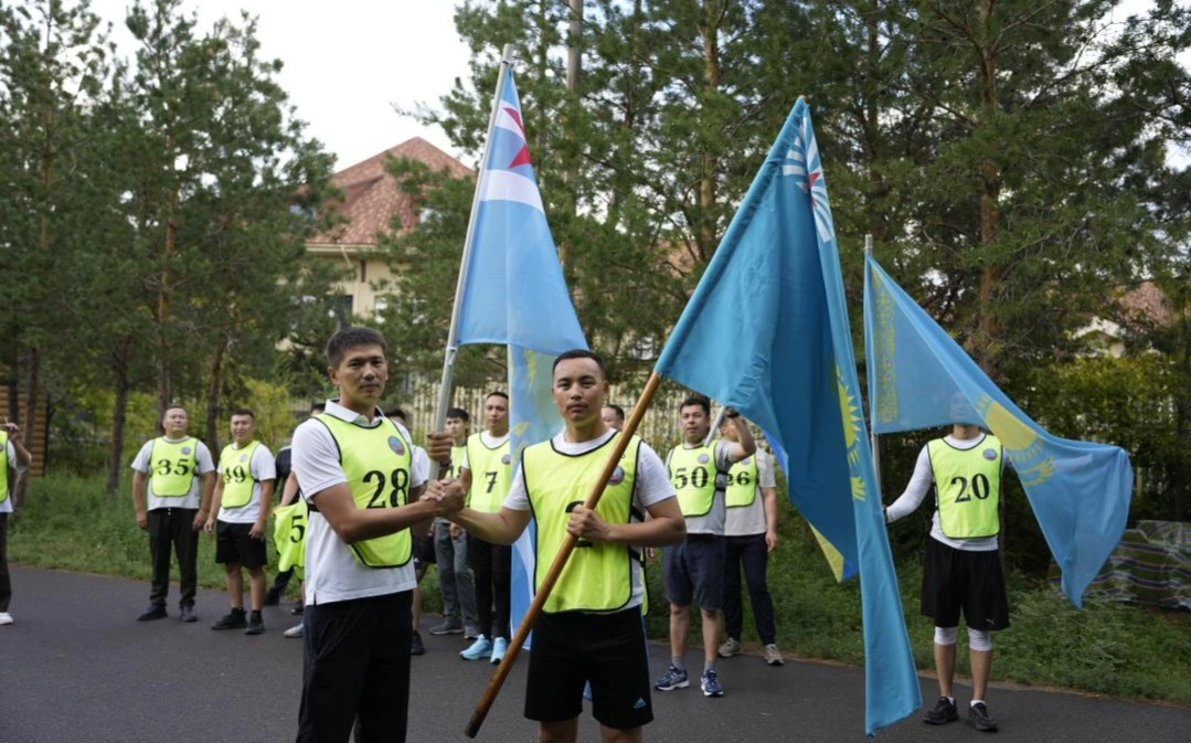Астанада Әуе қорғанысы күштерінің әскери қызметшілері Спорт күнінде бес шақырымға жүгірді