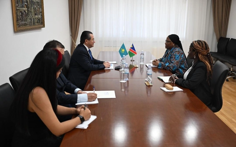 Namibian ambassador presents copies of credentials in Kazakhstan