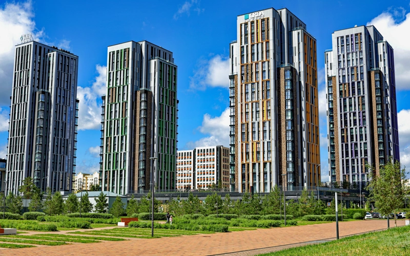 Астана_панорамный вид, строительчтво 
