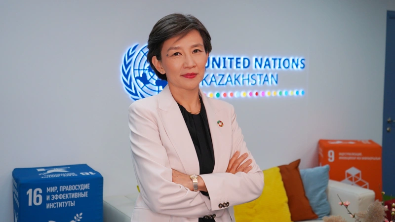UN Resident Coordinator in Kazakhstan Sarangoo Radnaaragchaa 