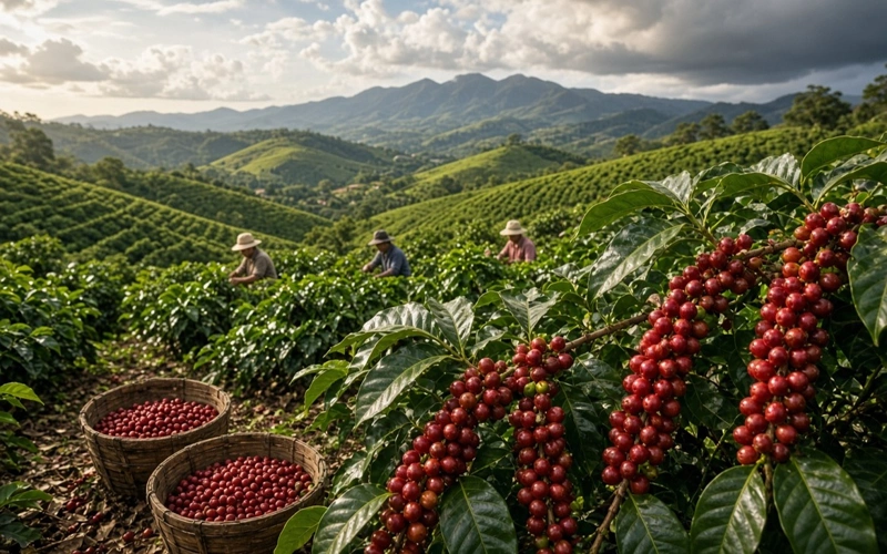 Coffee, harvest, Brazil