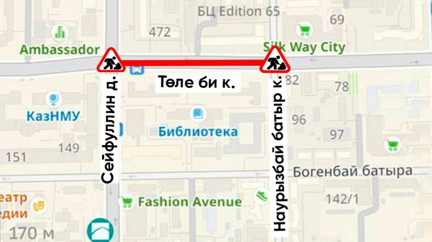 Перекрытие улиц