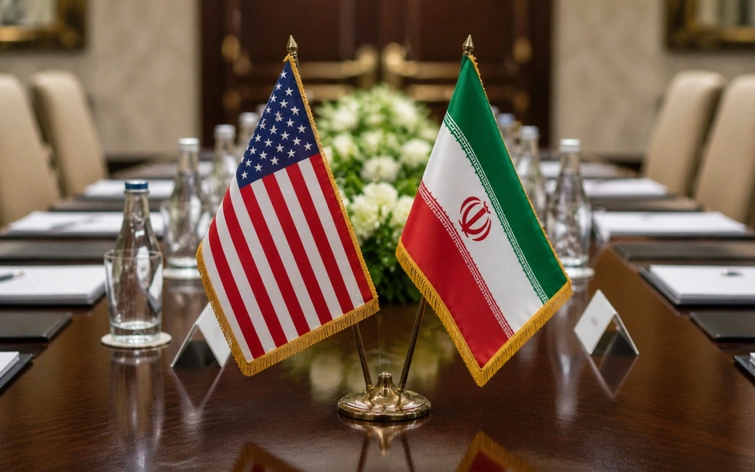 флаг США и ИРАН