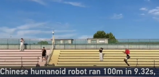 Chinese humanoid robot 'Lightning' sets new 100m sprint record