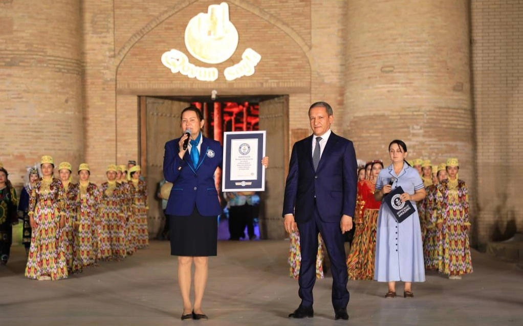 Хорезмде өткен дәстүрлі &laquo;Қауын фестивалі&raquo; Гиннестің рекордтар кітабына енді