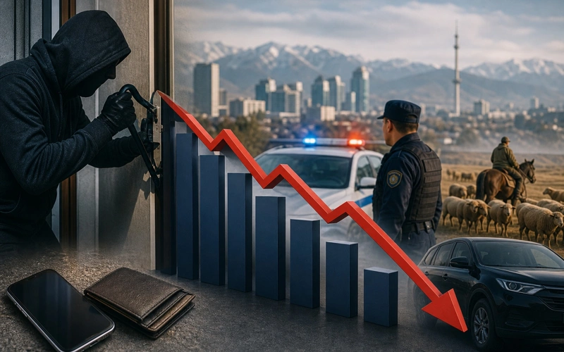 Количество краж в Казахстане сократилось в девять раз за 10 лет