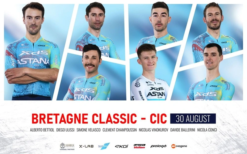 Rider roster of XDS Astana Team set for Bretagne Classic 2026