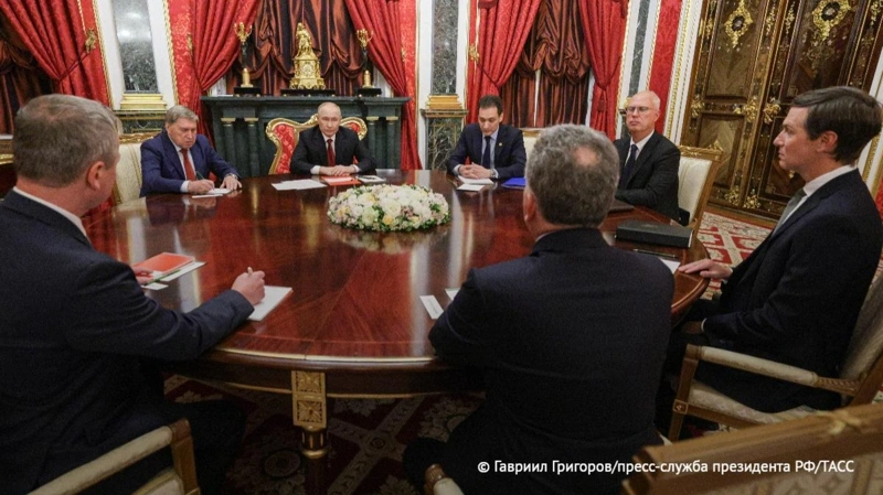 встреча Путина с переговорщиками США