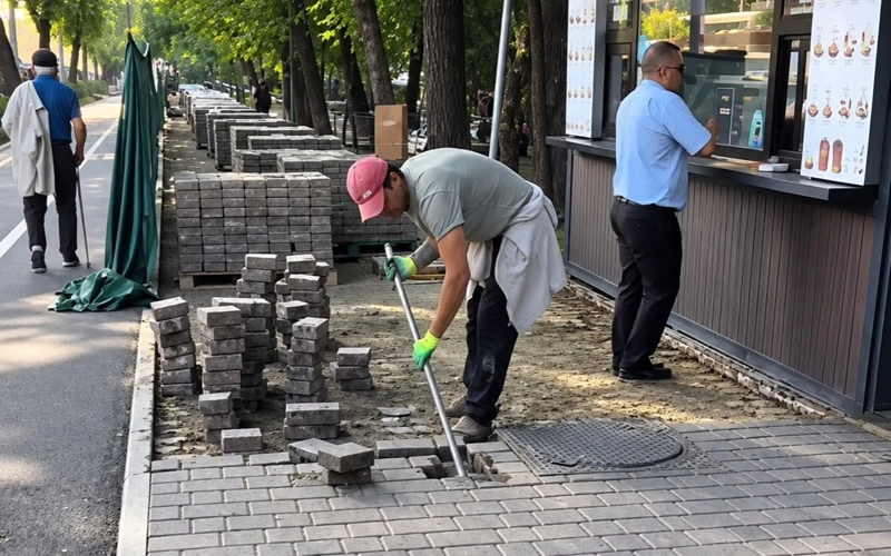 Алматыда әлі тоза қоймаған төсеніш тас неге жаңасына ауыстырылып жатыр