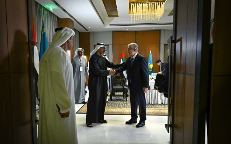 President of Kazakhstan Kassym-Jomart Tokayev met with Sheikh Khaled bin Mohamed bin Zayed Al Nahyan, Crown Prince of Abu Dhabi Kazakhstan