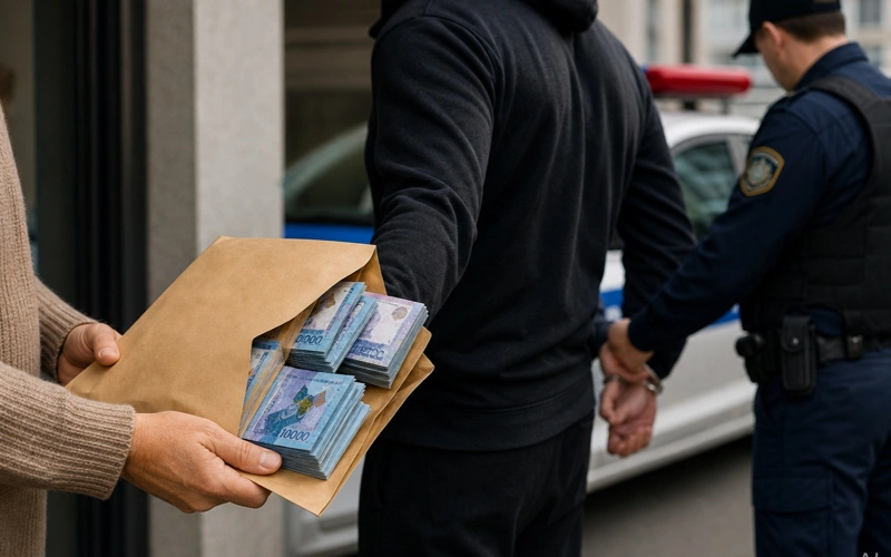 Забравшего у акмолинки более 10 млн теңге курьера задержали в Астане