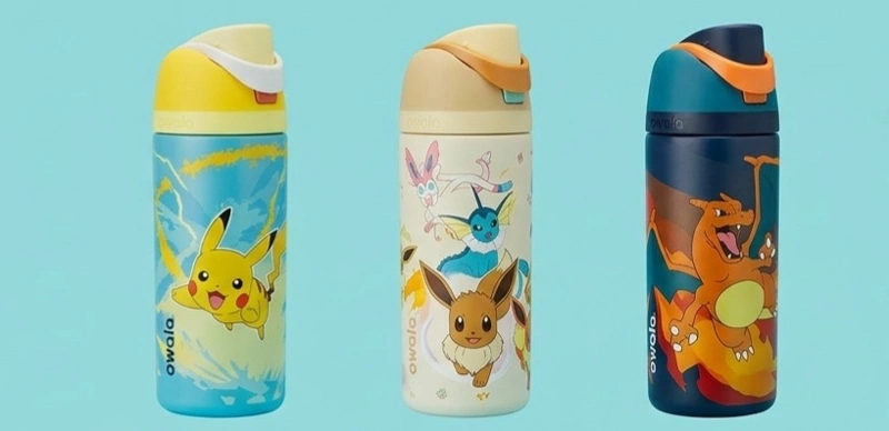 Pokémon marks 30th anniversary with Owala water bottle collection